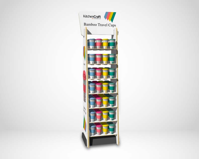 [02-11-213-00075] Travel Cup Display Stand