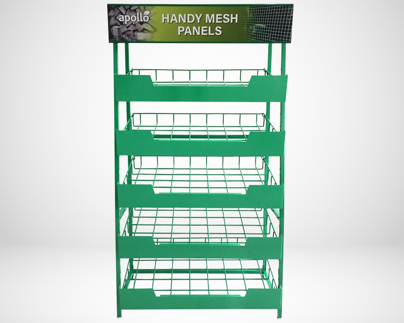 [02-11-213-00048] Metal Panel Merchandising Stand