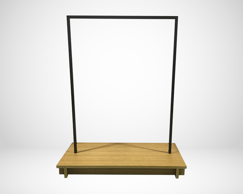 [02-11-213-00079] Retail Clothes Rail - Freestanding