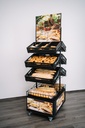 Freestanding Mobile Station for Bread - with Castors