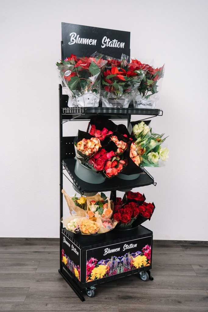 [01-07-105-00027] Freestanding Mobile Station for Flowers - with Feet