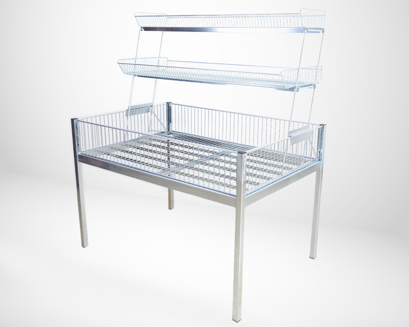 [01-05-105-00036] Promotional Table with Extension Baskets