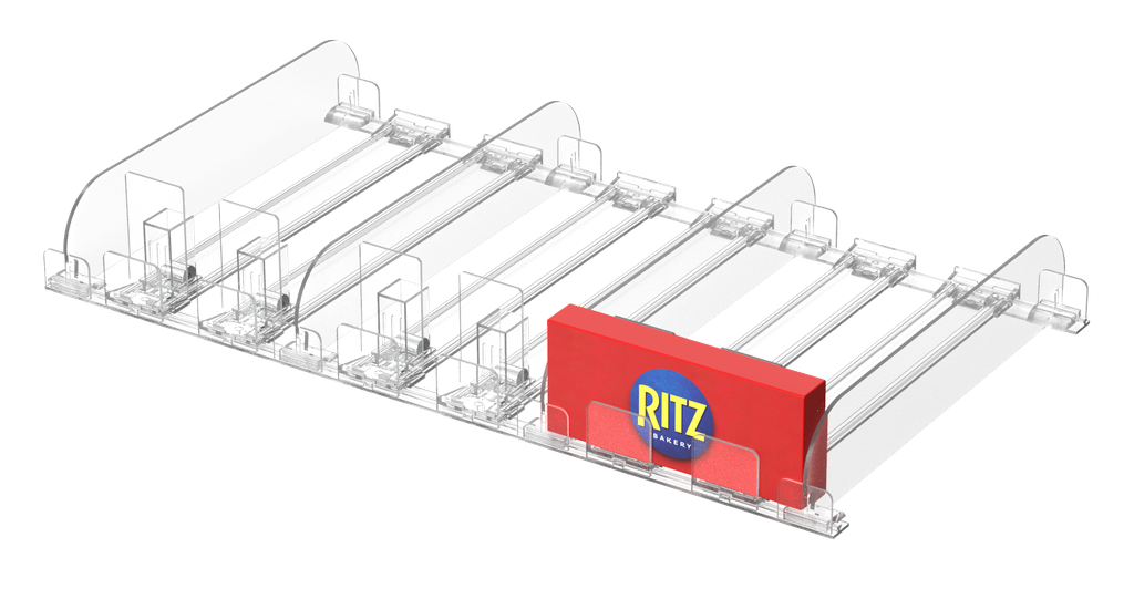 [01-03-105-00055] Product Pusher for Shelf Display 35x10x10cm