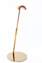 Chrome Bag Display Stand with Wooden Shoulder