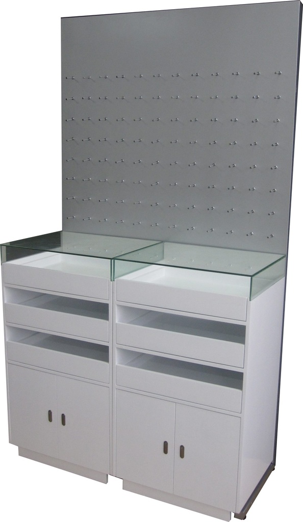 [02-10-209-00041] Modern Display Unit with Storage