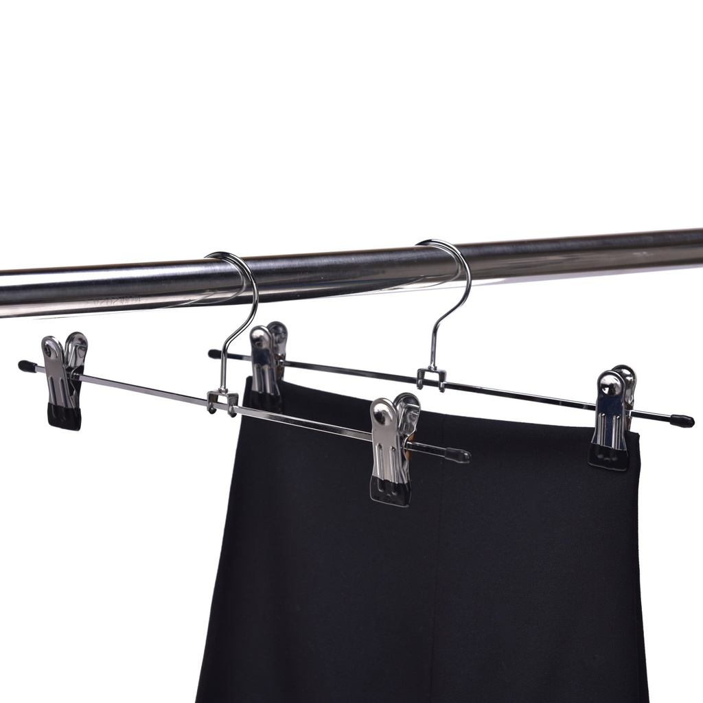 [01-08-115-00049] Metal Clothes Hangers with Clips