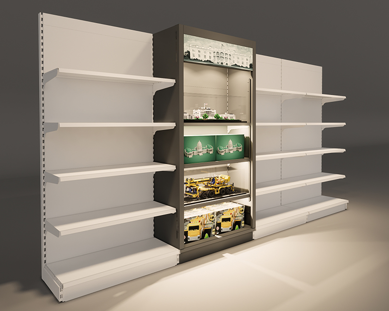 [02-10-204-00015] Promotional Shelving System with LED Lights