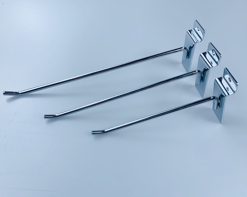 [01-08-115-00057] Metal Slatwall Display Hook – Single Wire Arm