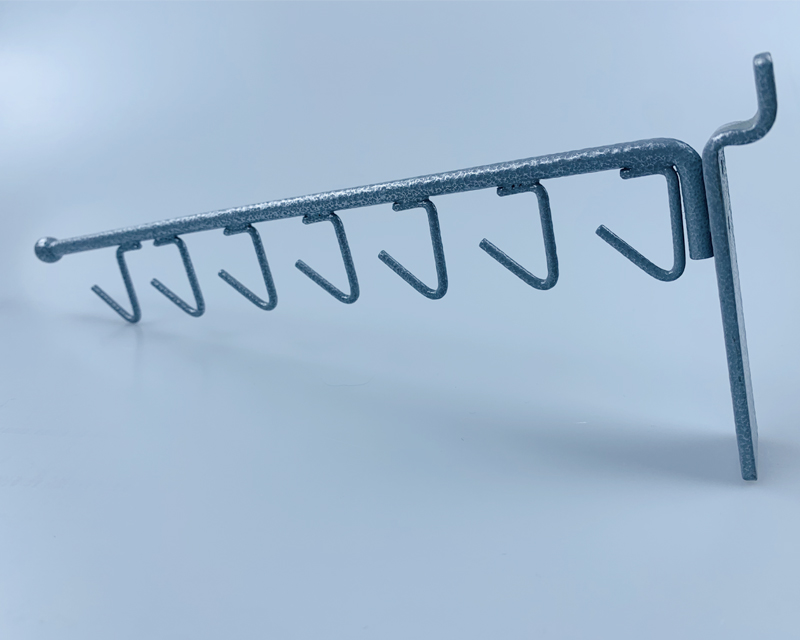 Multi-Hook Display Arm for Slatwall Panels