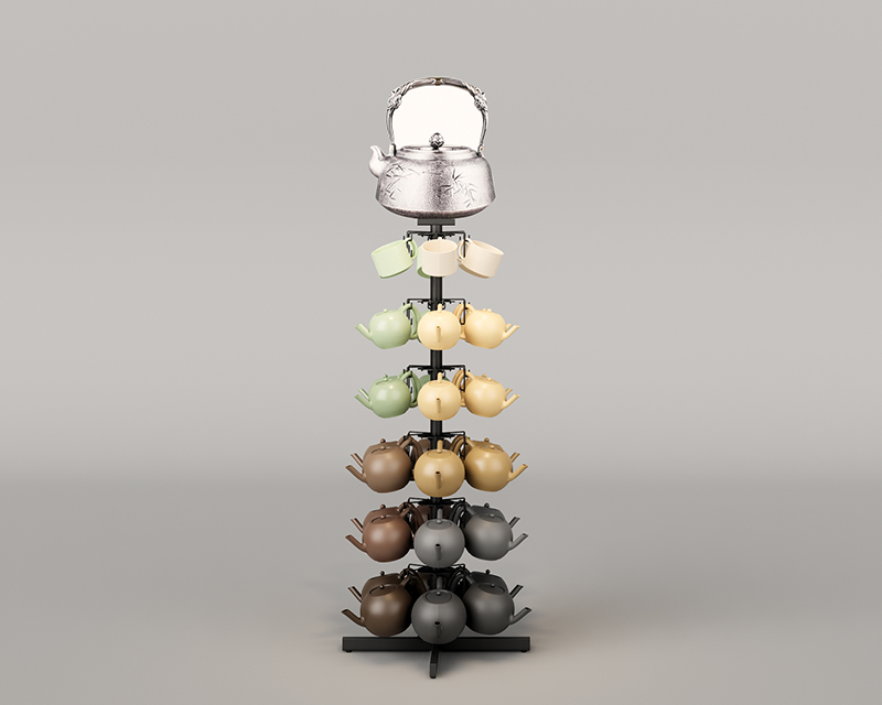 [02-11-214-00050] Metal Teapot Display Stand