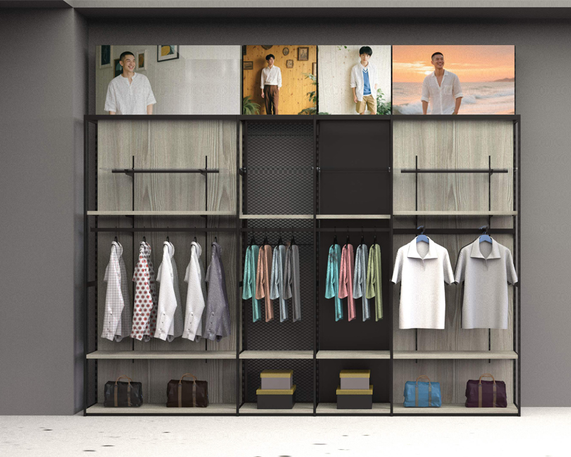 Three-Column Wall Bay Display