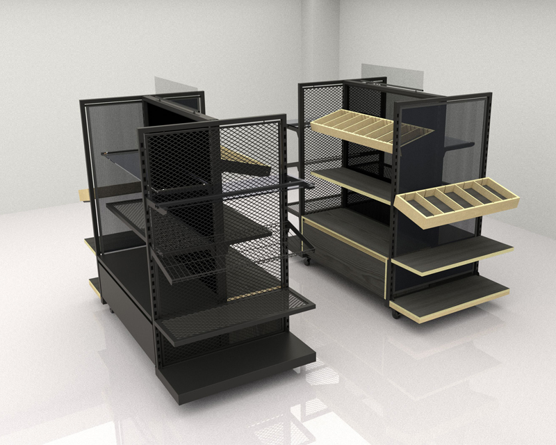 [02-10-202-00040] Gondola Display Unit with Modular Shelving