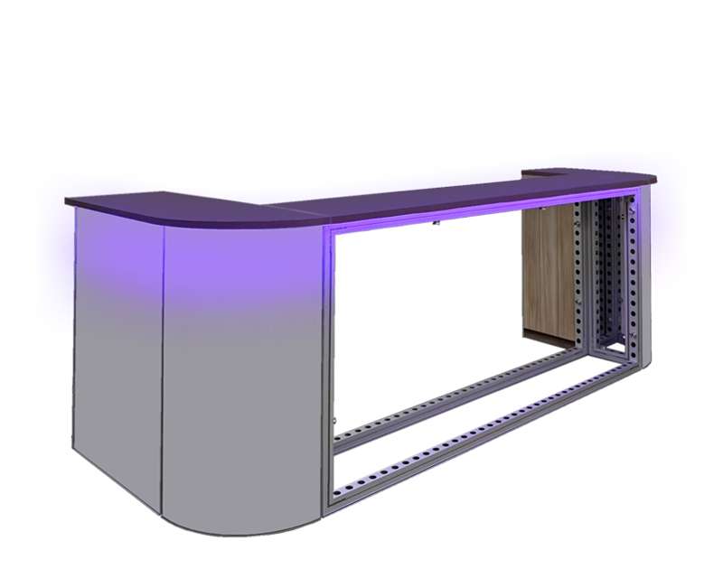 [02-10-203-00242] Service Counter with Integrated Lighting