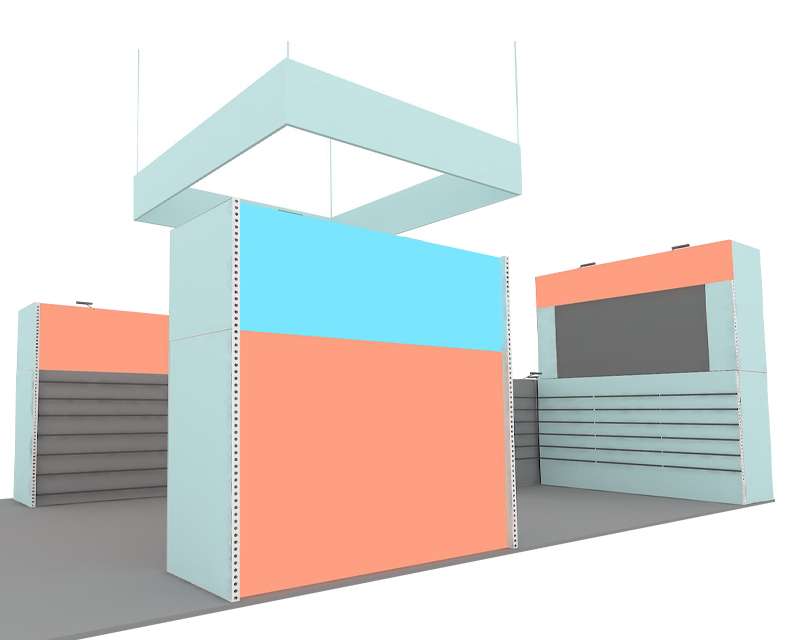 Quick-Assembly Modular Exhibition Stand