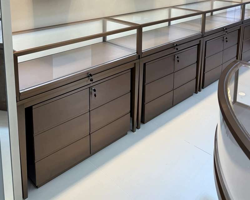 [02-10-203-00247] Glass-Top Jewellery Display Cabinets