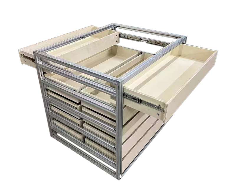 [01-03-105-00084] Multi-Drawer Storage Display Rack