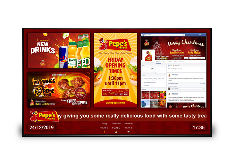 [01-01-101-00047] Vibrant Professional Advertising Displays (43")