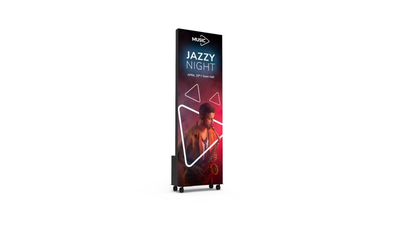 [01-02-103-00088] Indoor DV-LED Freestanding Totem (standard, 80'')